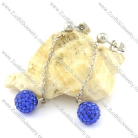 Unique Nonrust Steel Rhinestone Ball Earring for Elegant Ladies -e000583