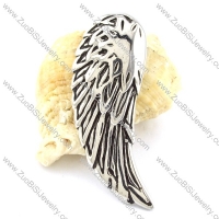 Silver Stainless Steel Angel Wing Pendant -p001088