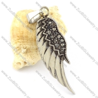 Rhinestone Angel Wing Pendant -p001090