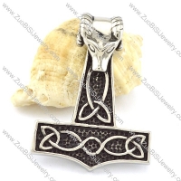 Stainless Steel Sheep 's head Hammer Pendant -p001094