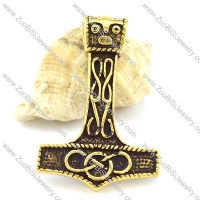 Enjoyable Vintage Gold Plating Hammer Pendant -p001096