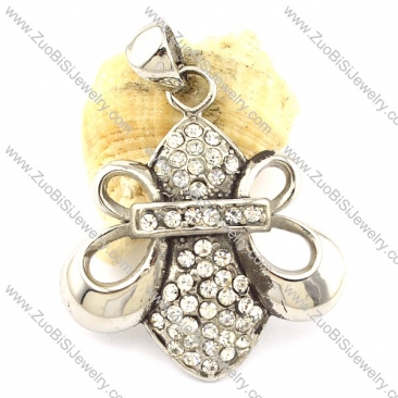 Economic Rhinestones Steel Pendant -p001101