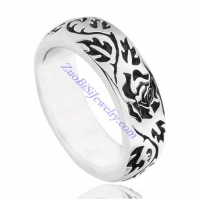 Flower Ring in Stainless Steel Metal -JR350235