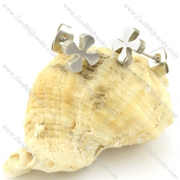 Unique Cutting Earring in Stainless Steel -e000588