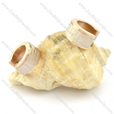 Unique Cutting Earring in Stainless Steel -e000624