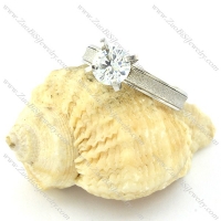 Elegant Weddig Ring in Stainless Steel Metal -r000924