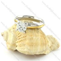 Elegant Weddig Ring in Stainless Steel Metal -r000939