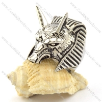 ANUBIS Ring in Stainless Steel from Egyptian mythology Jewelry -r000979