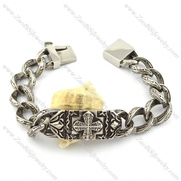 Malta Cross Plate Casting Bracelet -b001344