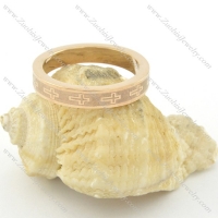 rose gold cross ring r001541