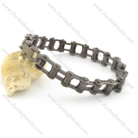 11mm wide black bicycle chain bracelet b002162