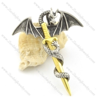 vintage pterosaur arm around one gold sword p001595