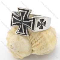 black epoxy cross ring r001487