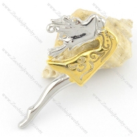 gold plating stainless steel goddess pendant p001593