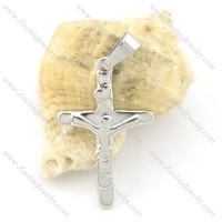 small stainless steel cross pendant p001590