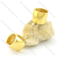 gold high polishing smooth stainless steel earring e000784