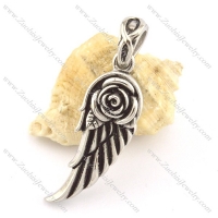 casting rose wing pendant p001576