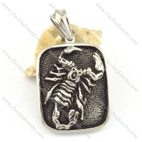 small scorpion dog tag pendant p001574