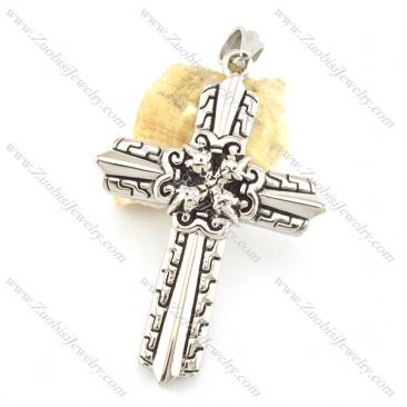 63mm heavy cross pendant for strong mens p001564