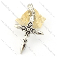 60mm big smooth cross pendant p001559