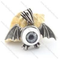 unique one eye ball pendant with 2 wings for bikers p001544