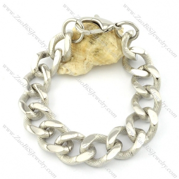 Comely 316L stamping bracelets -b001376