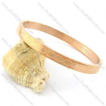 Remarkable Nonrust Steel stamping bangle -b001443