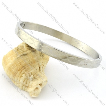 Beauteous 316L stamping bangle -b001441