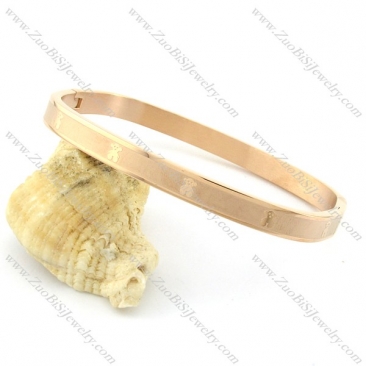 Economic Noncorrosive Steel stamping bangle -b001458