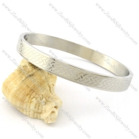 Pleasant 316L Steel stamping bangle -b001453