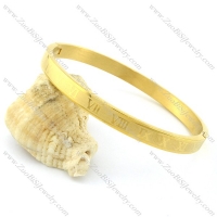 Exquisite Stainless Steel stamping bangle -b001445