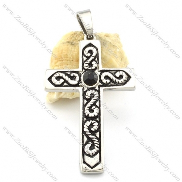 Exquisite Oxidation-resisting Steel cross pendants -p001142