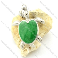 Green Tortoise Pendant -p001171