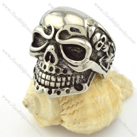 High Quality Steel skull ring for men -r001047