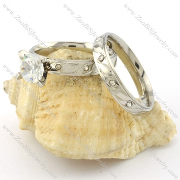 Exquisite Oxidation-resisting Steel wedding rings -r001094