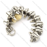 10 bald eagle head bracelet for freedom bikers -b001478