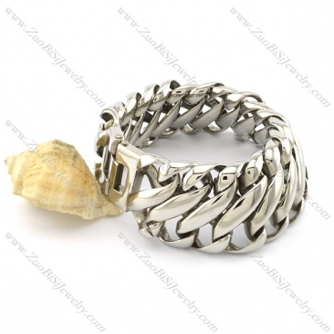 8 shaped link bracelet in 316L stainless steel -b001471