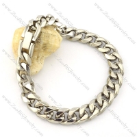 Nice Noncorrosive Steel men's stamping bracelet -b001519