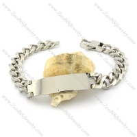 Beauteous 316L Stainless Steel id bracelets -b001542