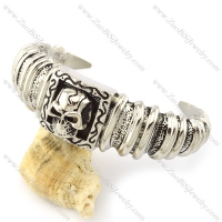 Unique 316L Stainless Steel skull bangles -b001558