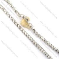 8mm round snake stainless steel necklace chain n000522