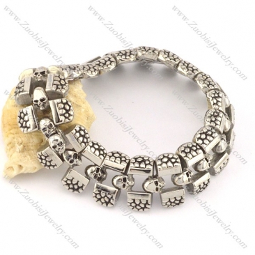 casting skull bracelet for motorcycle bikers b002043