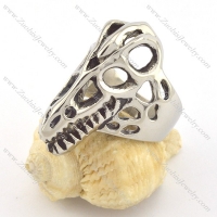 hollow dinosaur skull ring for strong mens r001336