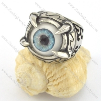 light blue evil eye ring for daily wearing r001427