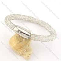 soft net chain with big clear AB zircon for ladies b002035