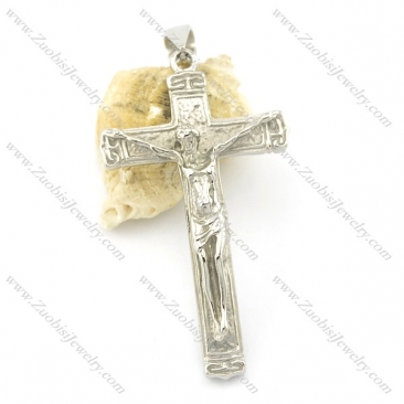 silver stainless steel cross pendants for women p001507