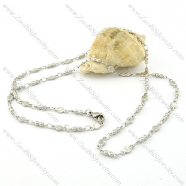 Pretty Nonrust Steel small chain necklaces for ladies -n000389