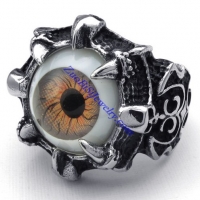 devil evil eye steel ring JR350272