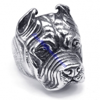 big shar pei ring in stainless steel JR350227