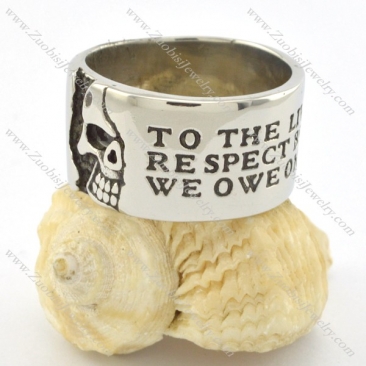 casting skull ring r001218